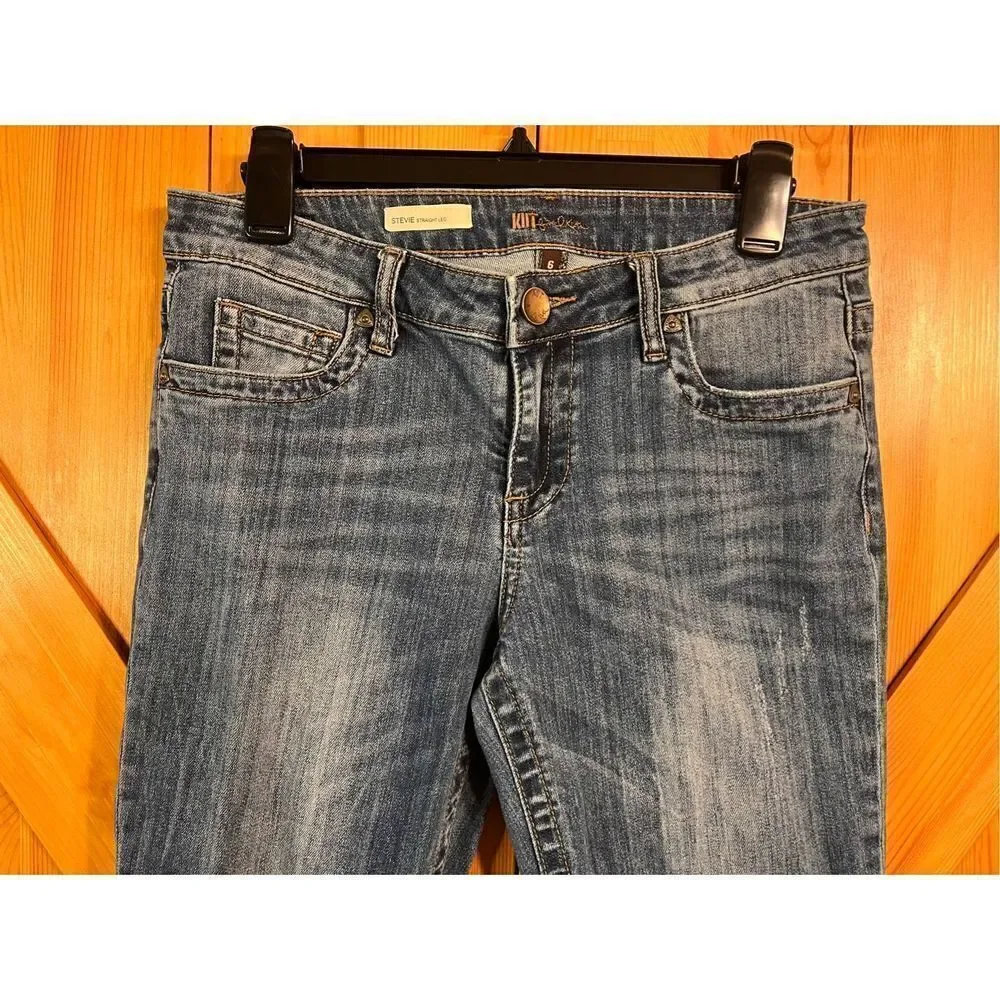 Kut From The Kloth Stevie Straight Leg Jeans Women's Size 6 Denim Stretch (1898)